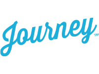 Journey logo in light blue cursive lettering.