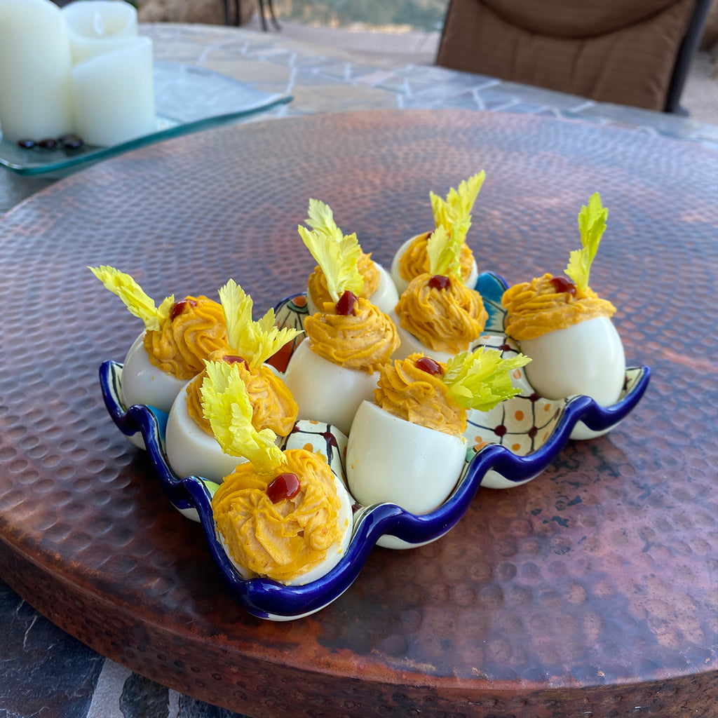 Gochujang Deviled Eggs