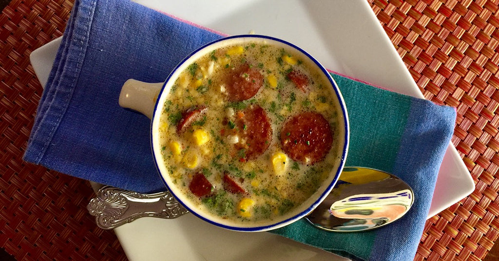 Inspire Inspire Smoked Sausage Corn Chowder - Bariatric Perfect Fast Food!