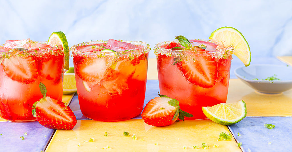 Strawberry Key Lime Pool Punch