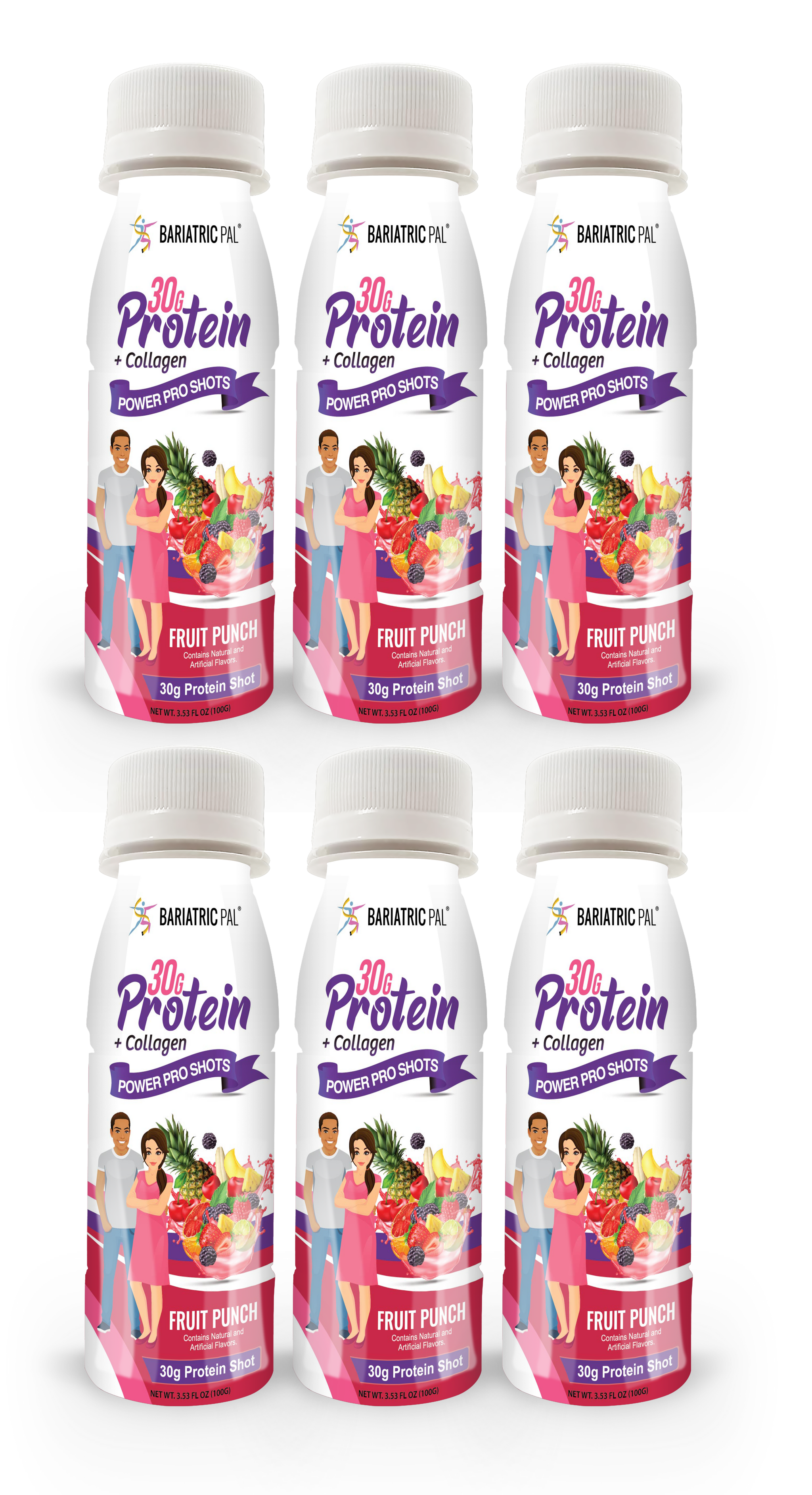 BariatricPal 30g Whey & Collagen Complete Protein Power Pro Shots