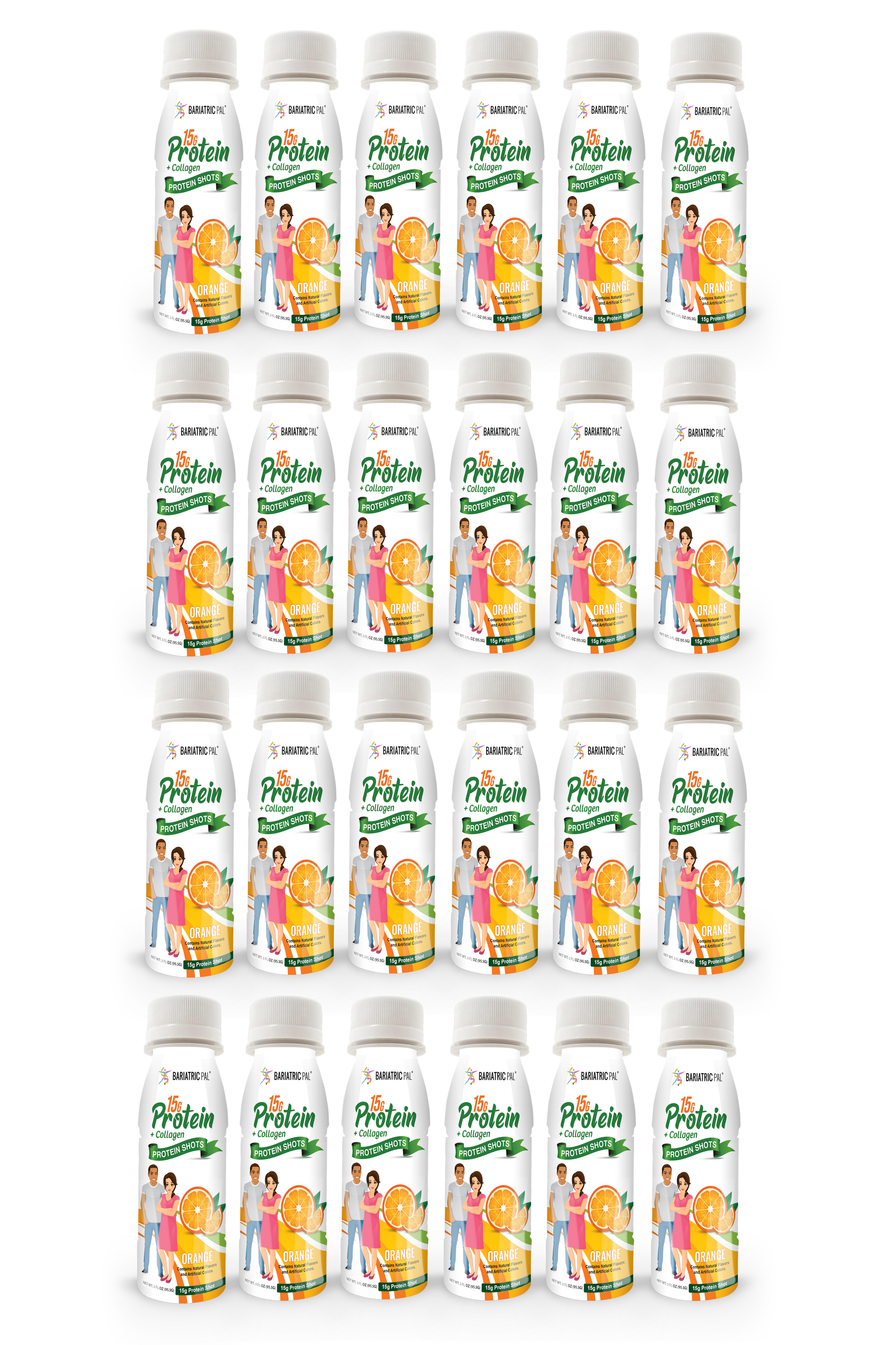 BariatricPal 15g Whey & Collagen Complete Protein Shots - Orange