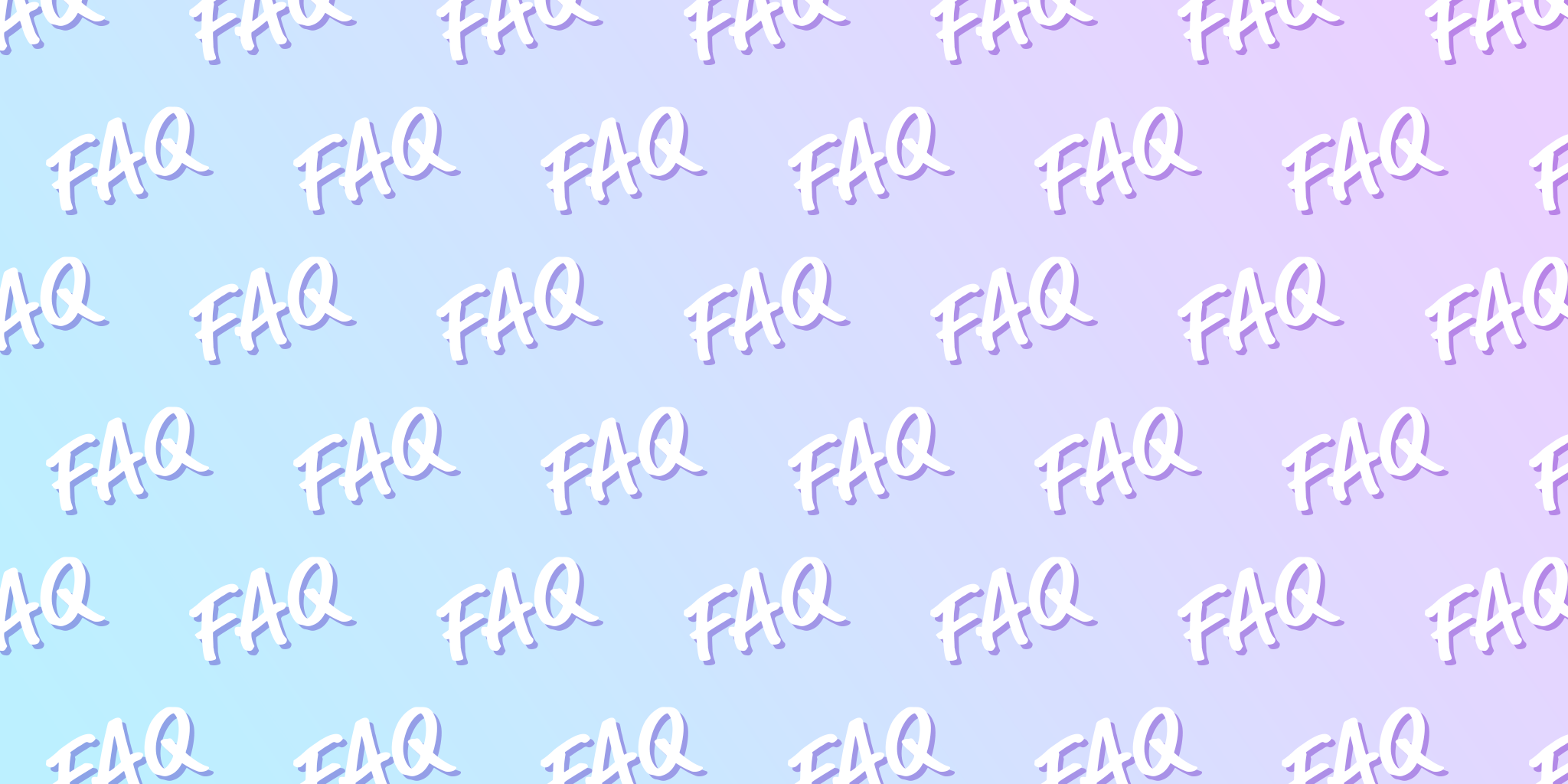 A pastel gradient background features the repeated text 