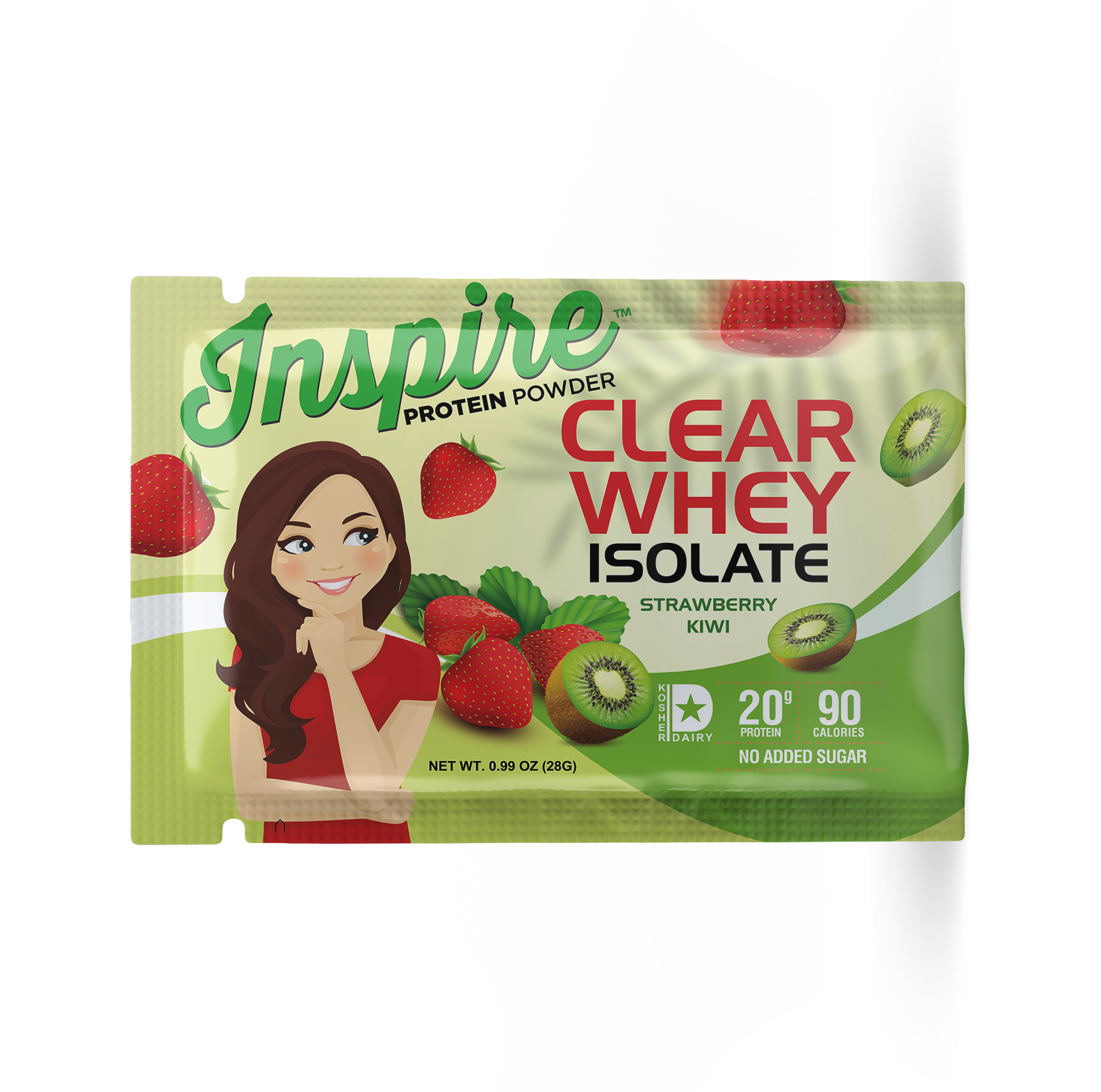 Inspire Clear Whey Protein Powder by Bariatric Eating - Strawberry Kiw