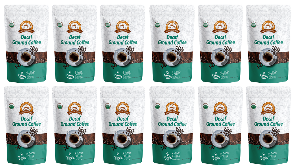 Alex's Low Acid Organic Coffee™ - Decaf Fresh Ground (12oz) - High-quality Coffee by Alex's Low Acid Coffee at BariatricPal Store