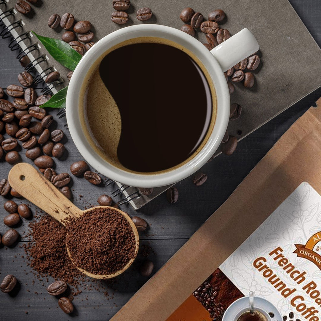 Alex's Low Acid Organic Coffee™ - French Roast Fresh Ground (12oz) - High-quality Coffee by Alex's Low Acid Coffee at BariatricPal Store