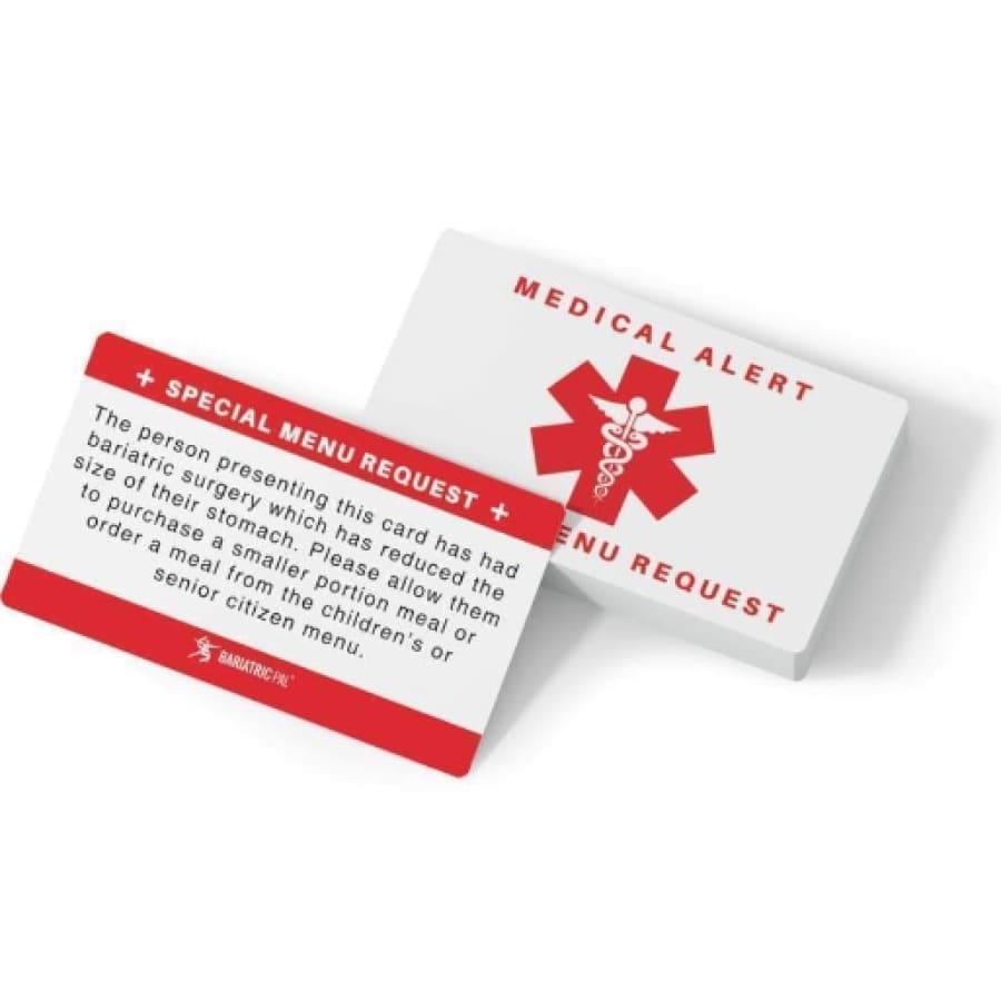 Bariatric Patient Restaurant Special Menu Request Card 2.0 - High-quality Restaurant Card by BariatricPal at BariatricPal Store