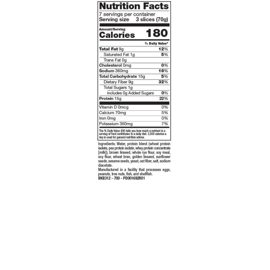 BariatricPal Low-Carb High Protein Brown Bread - High-quality Protein Bread by BariatricPal at BariatricPal Store