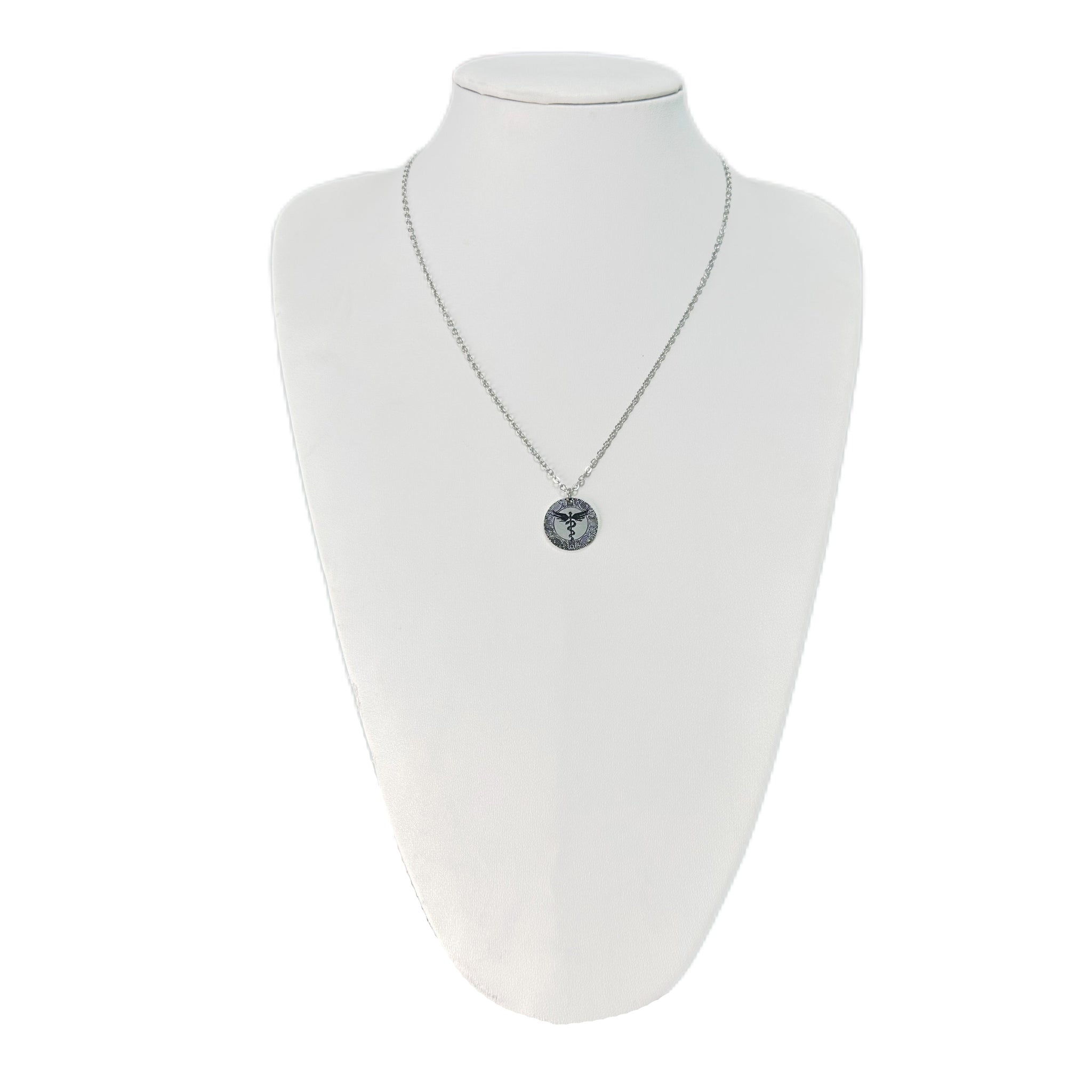 Gastric Surgery Medical Alert Necklace with Dual-Engraved Pendant