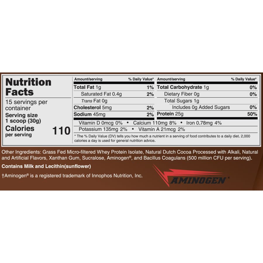 Clean Protein Menu Clean Wheyâ„¢ Protein (25g) by BariatricPal with Probiotics - Chocolate ...
