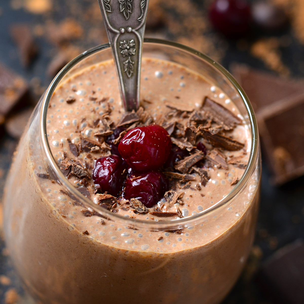 Chocolate Cherry Protein Shake